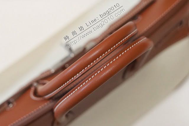 Hermes女包 愛馬仕經典款birkin女包 2020特別款拼接鉑金 Swift+帆布 Hermes鉑金手提女包  am2066